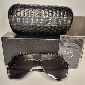 Philipp Plein Black Sunglasses